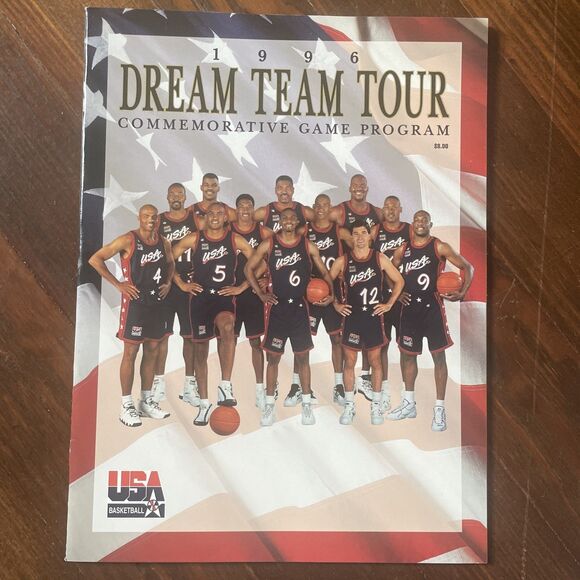 Other - 1996 Dream Team tour Commemorative game program USA BASKETBALL poster Included